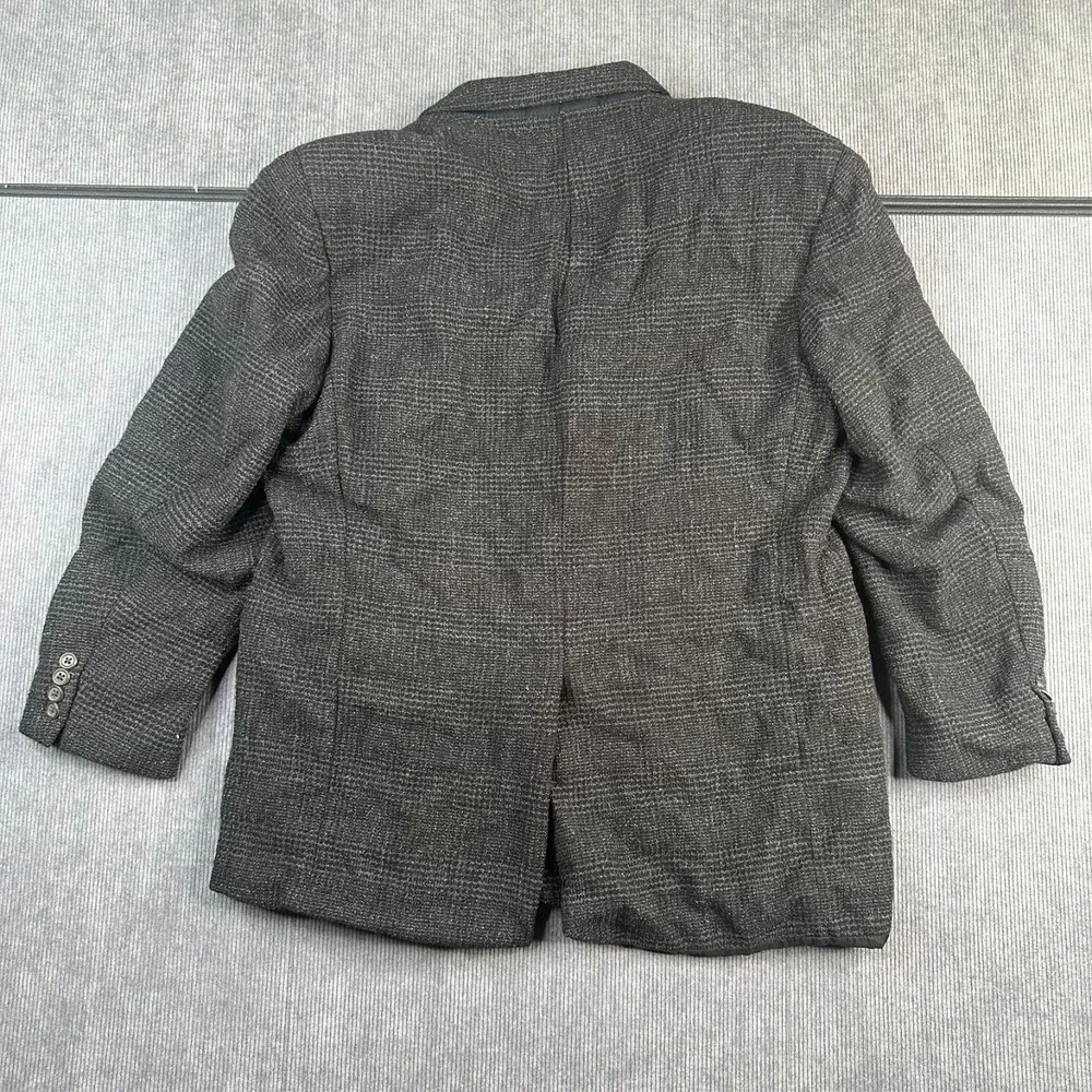 Viintage Nordstrom Sportcoat Mens 46R Blazer Linen Grey 
